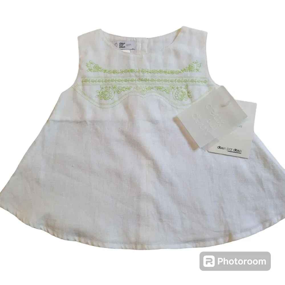 NWT Girl's size 18 months Deux Par Deux Top